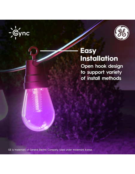 Luces de Cadena Inteligentes Cync GE 14.63m Multicolor IP65