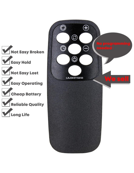 Control Remoto Reemplazo Lasko 6435 Oscilante Cerámico