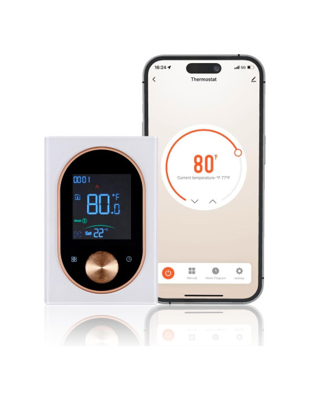 Termostato Inteligente Programable MOES para Calefacción Eléctrica 120V-240V