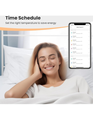 Termostato Inteligente Programable MOES para Calefacción Eléctrica 120V-240V