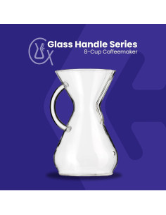 Cafetera Chemex 8 tazas con 100 filtros cuadrados - Vidrio 2