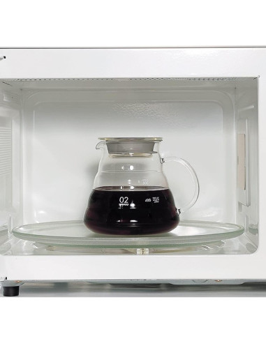 Servidor de Café de Cristal Hario 600ml Resistente al Calor