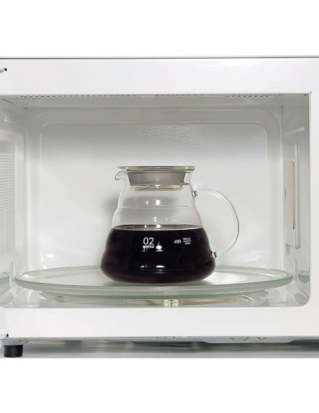 Servidor de Café de Cristal Hario 600ml Resistente al Calor