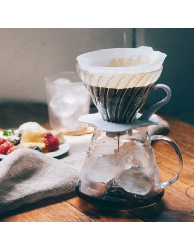 Servidor de Café de Cristal Hario 600ml Resistente al Calor