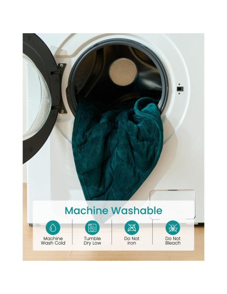 Manta con peso ZILLYBEE 104x132 cm 3.2 kg Verde profundo Manta con peso ZILLYBEE 104x132 cm 3.2 kg Verde profundo