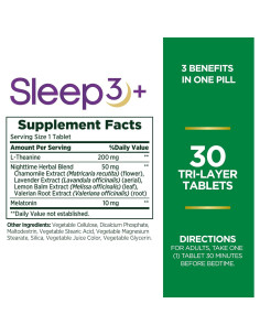 Melatonina Sleep3 Nature's Bounty 10mg 30 Tabletas 2