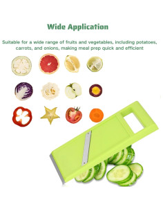 Mandolina de Mano Yosoo con Cuchillas de Acero Inoxidable 27.3cm 2