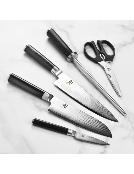 Conjunto de Cuchillos Shun Classic 6 Piezas Damasco VG-MAX