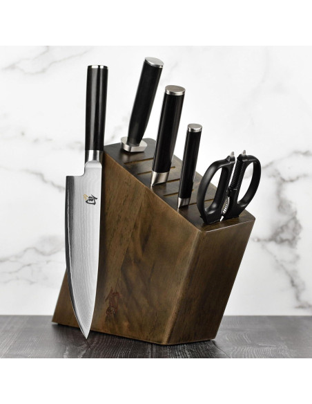 Conjunto de Cuchillos Shun Classic 6 Piezas Damasco VG-MAX