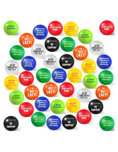 Set 48 Pelotas de Estrés Divertidas Blulu 4 cm