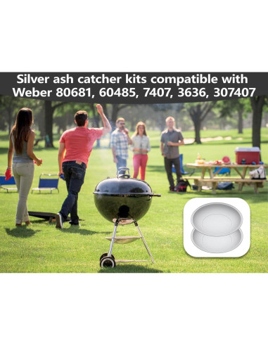 Plato Recolector de Cenizas Weber 34.3 cm Aluminio 80681