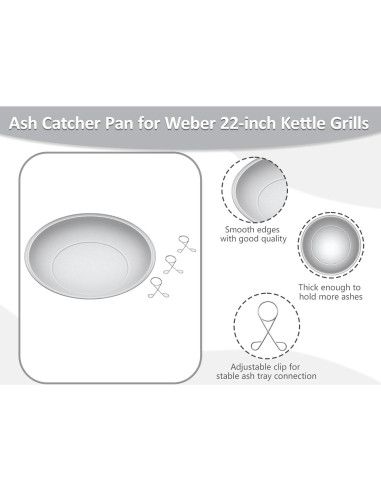 Plato Recolector de Cenizas Weber 34.3 cm Aluminio 80681