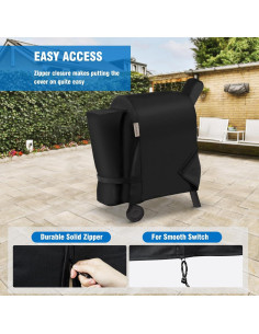 Cubierta de Parrilla KINGLY 600D para Traeger Pro 22/575 2