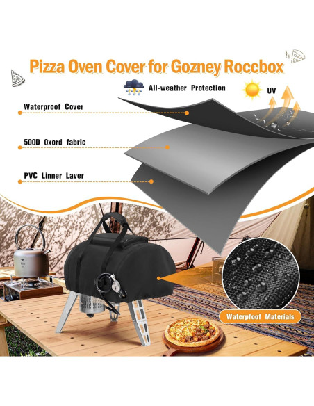 Funda para Horno de Pizza Gozney Roccbox 500D Impermeable