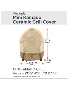Cubierta de Barbacoa Mini Kamado Classic Accessories 54.6x52.1cm 2