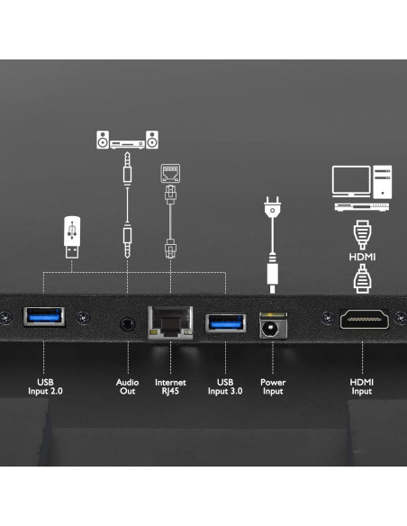 Espejo de Baño Inteligente Haocrown 81x61 cm con TV 21.5"