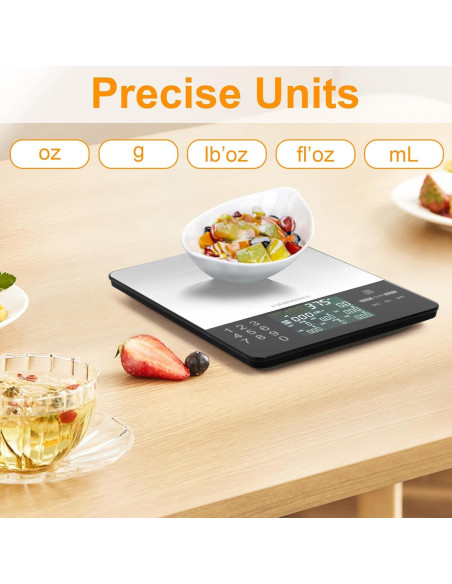 Báscula de Alimentos Digital Esenharber con Calculadora Nutricional