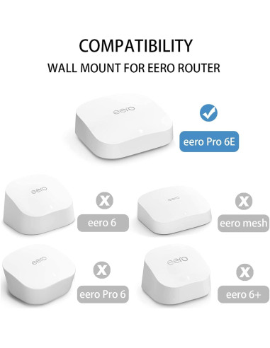 Soporte de Pared Adhesivo HOLACA para eero Pro 6E - Sin Tornillos