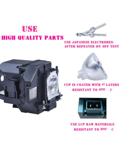 Lámpara de proyector SW-LAMP ELPLP96 V13H010L96 270g 2