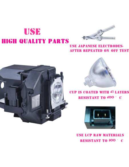 Lámpara de proyector SW-LAMP ELPLP96 V13H010L96 270g
