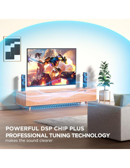 Barra de sonido 2.2ch Miroir SL3301 100W Bluetooth 5.3