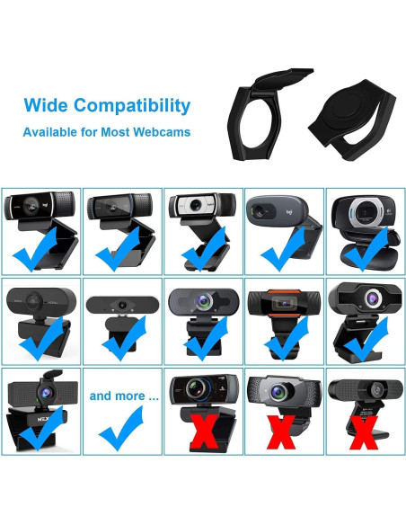 Paquete de 2 Cubiertas de Privacidad para Webcam JCWINY