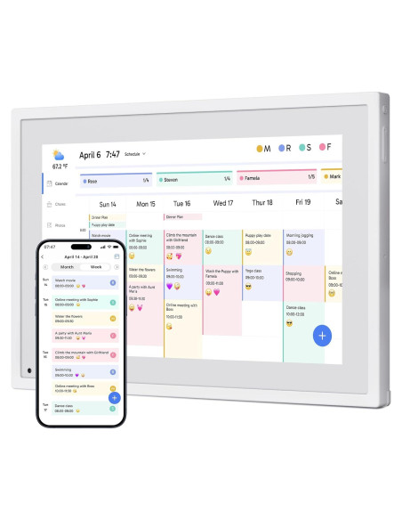 Calendario Digital Dragon Touch 10.1" Pantalla Táctil Inteligente