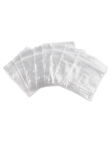 100 Bolsas de Plástico Autocierre 5.08cm x 5.08cm 2mm
