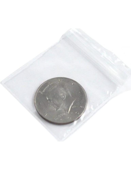 100 Bolsas de Plástico Autocierre 5.08cm x 5.08cm 2mm