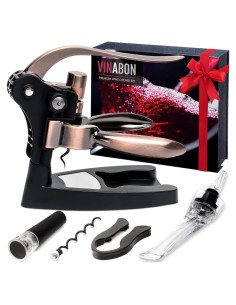 Juego de Abrebotellas de Vino Premium VINABON 6 Piezas
