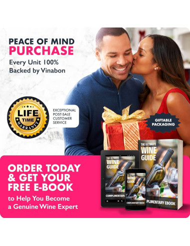 Juego de Abrebotellas de Vino Premium VINABON 6 Piezas