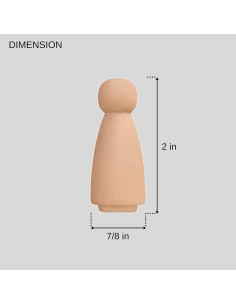 Muñecos de Pinza de Madera ILOT 30 Piezas 2 pulgadas 2