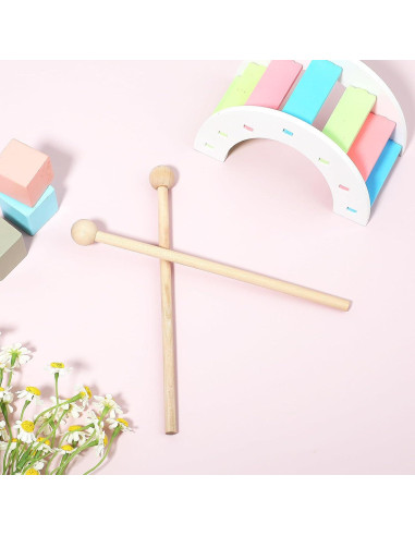 2 Mallets de Madera para Xilófono 19.8 cm - Instrumentos de Percusión