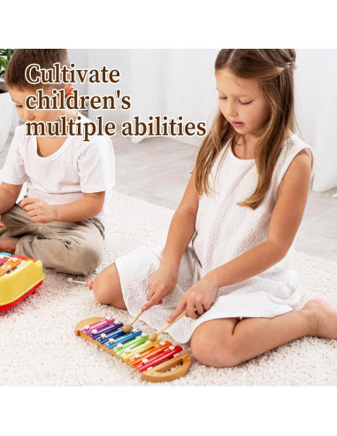 2 Mallets de Madera para Xilófono 19.8 cm - Instrumentos de Percusión