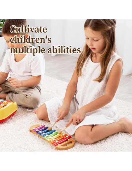 2 Mallets de Madera para Xilófono 19.8 cm - Instrumentos de Percusión