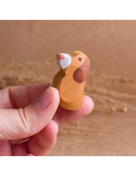 Puzzle de Madera Perros con Cachorros 6 Piezas Decoración Infantil