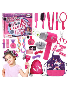 Set de Juguetes de Salón de Belleza FUNCREVITY con Accesorios