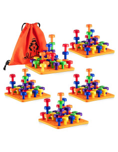 Shappy Tablero de Clavos Educativo 120 Piezas para Niños