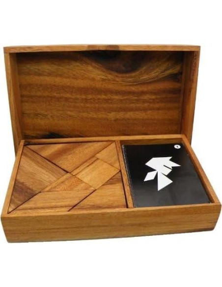 Juego de Rompecabezas Tangram de Madera Winshare - 14 Piezas