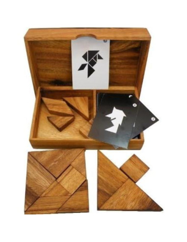 Juego de Rompecabezas Tangram de Madera Winshare - 14 Piezas