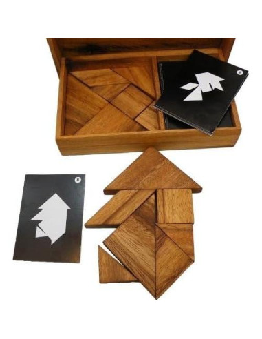 Juego de Rompecabezas Tangram de Madera Winshare - 14 Piezas