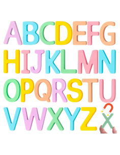 Kit de Letras Magnéticas VioraWhite ABC 26 Piezas Silicona