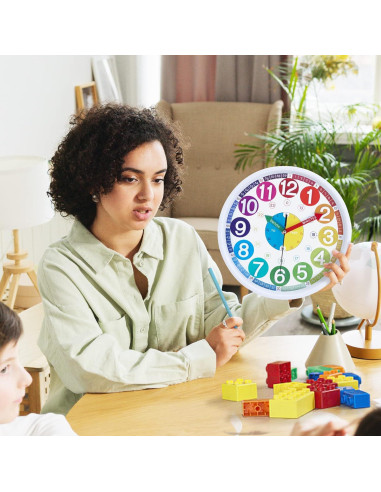 Reloj de Pared Silencioso Lafocuse 30 cm para Niños