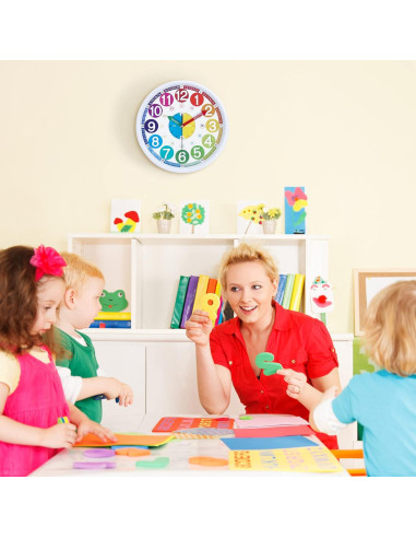 Reloj de Pared Silencioso Lafocuse 30 cm para Niños