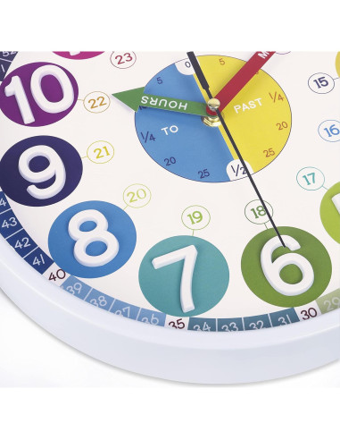 Reloj de Pared Silencioso Lafocuse 30 cm para Niños