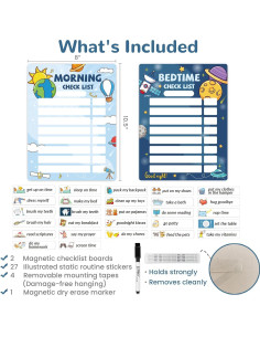 Tablero Magnético de Rutina Diaria JJPRO - 20x26.7 cm 2