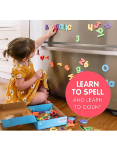 Letras y Números Magnéticos Curious Columbus - 115 Piezas 2