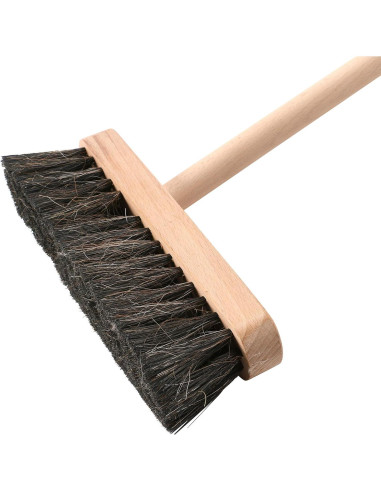 Escoba de Madera de Haya y Recipiente de Metal Creative Co-Op