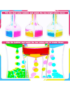 Burbujero de Movimiento Líquido Cucue - Juguete Sensorial Grande 17x6.6 cm 2