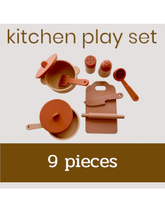 Set de Cocina de Silicona para Niños Kangde - 9 Piezas Educativas 2